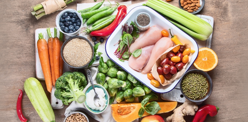 Foto di frutta e verdura